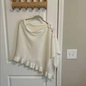 Elegant Sparkly Wrap with Ruffle Hem